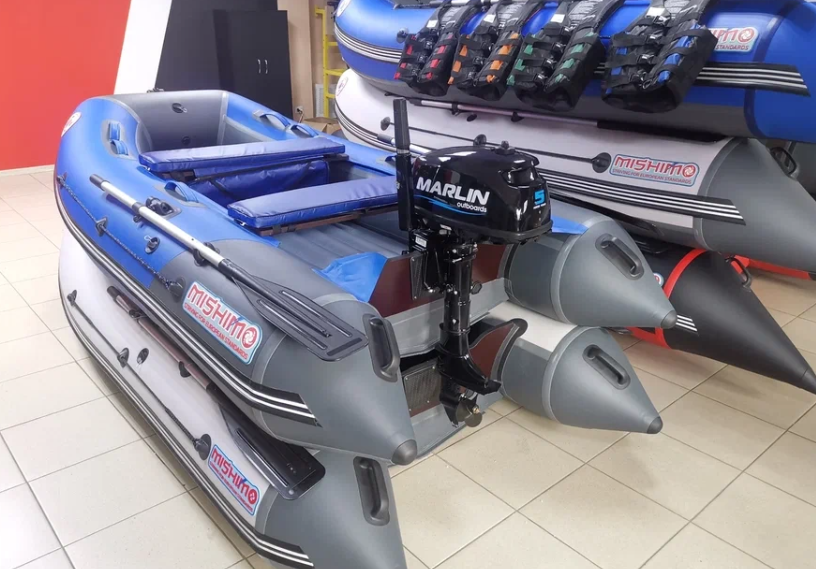 КОМПЛЕКТ ЛОДКА MISHIMO LITE 315 + МОТОР 5л.с в Краснодаре