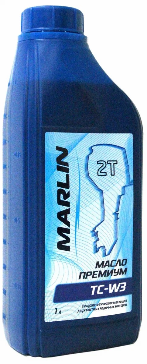 МАСЛО ПОЛУСИНТЕТИЧЕСКОЕ MARLIN ПРЕМИУМ 2Т, TC-W3, 1 ЛИТР в Краснодаре