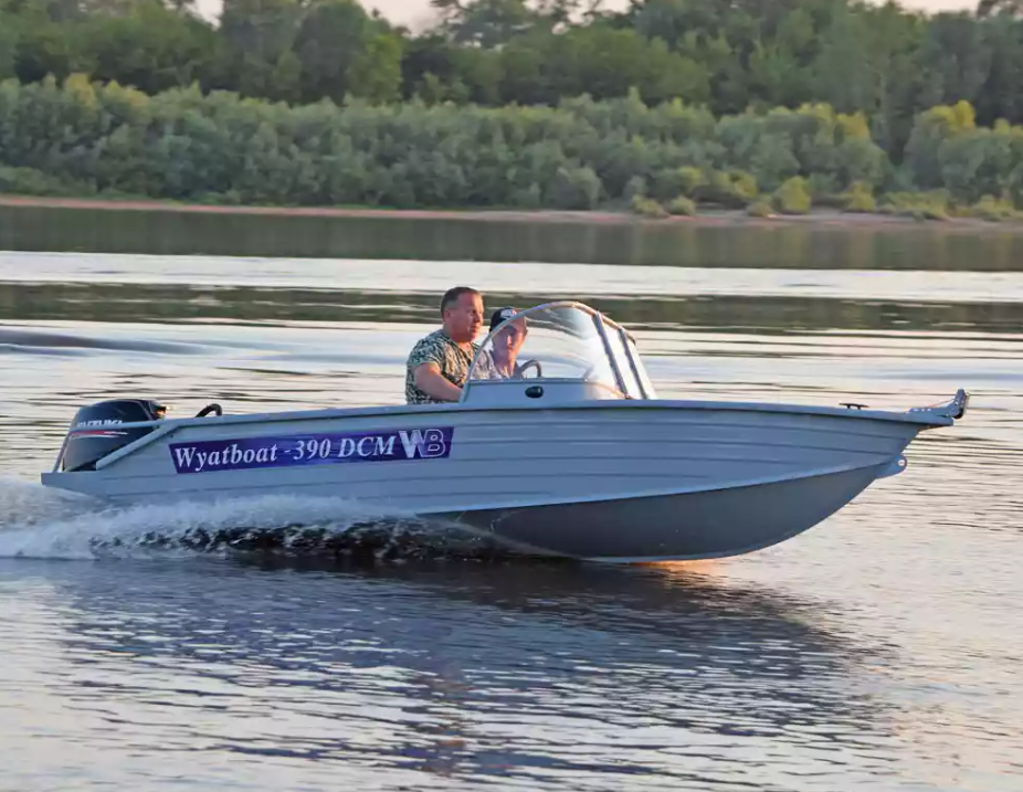 Алюминиевая лодка Wyatboat-390 DCM в Краснодаре
