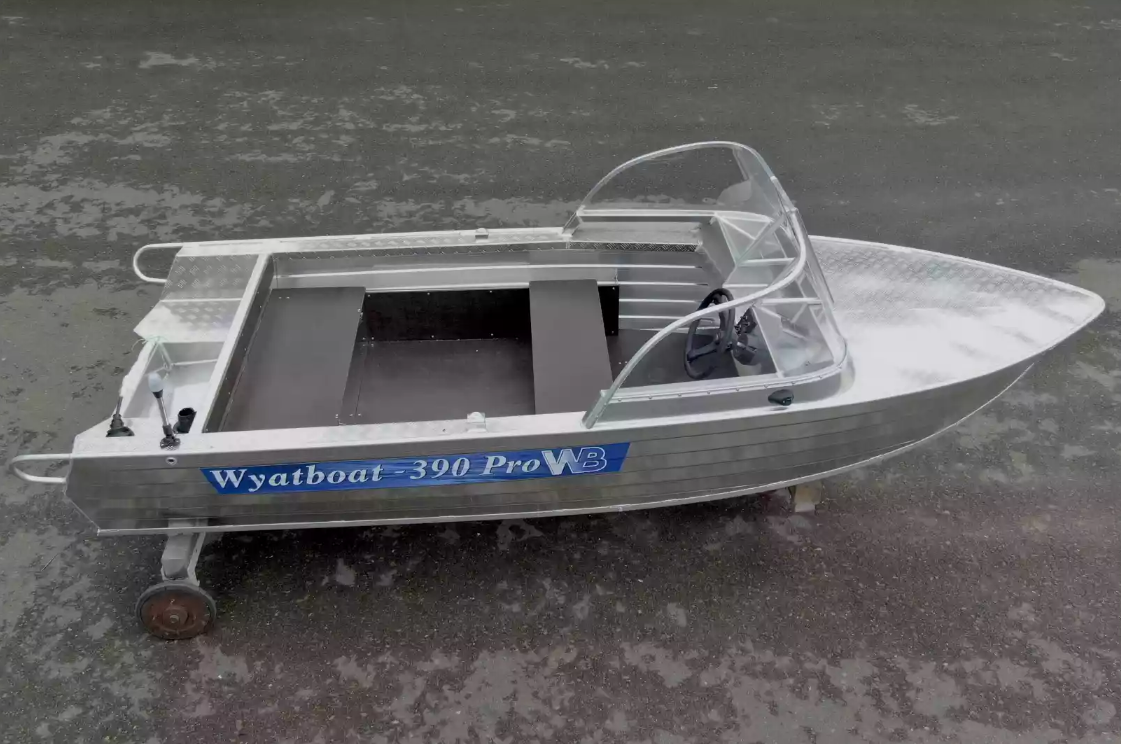 Алюминиевая лодка Wyatboat-390 Pro в Краснодаре