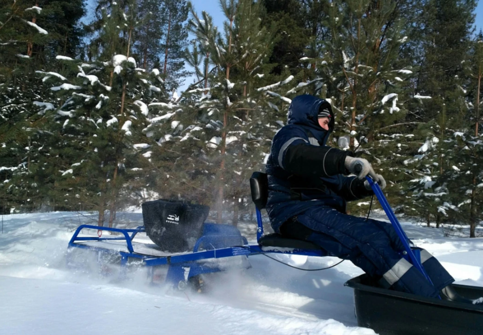 Мотобуксировщик толкач Альбатрос-XL8 с модулем. Без фары, склизы в Краснодаре