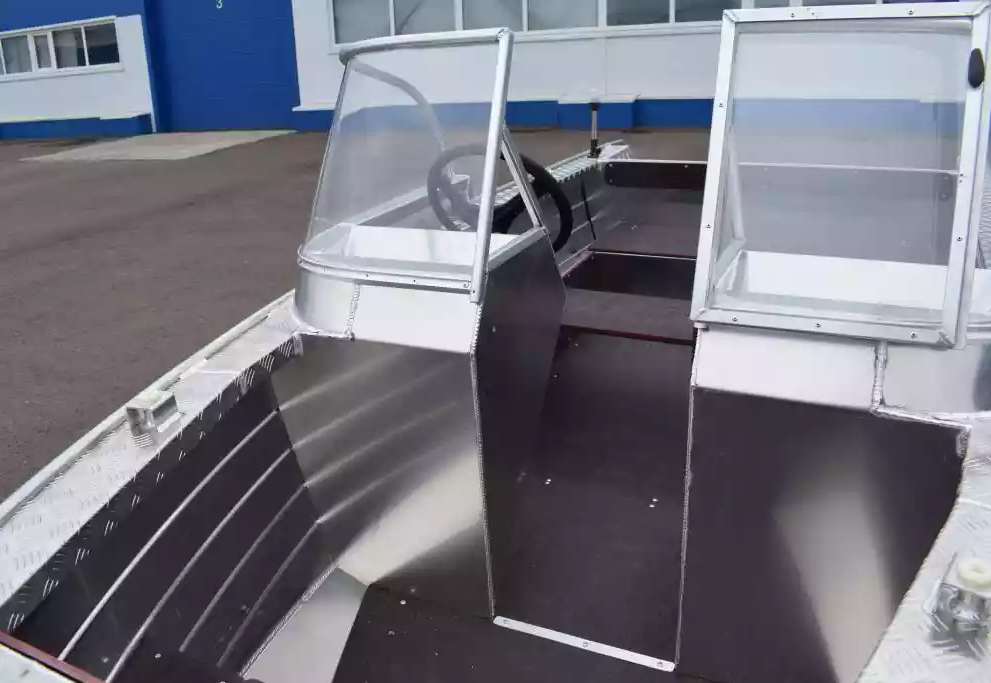 Алюминиевая лодка Wyatboat-390 DCM Увеличенный борт в Краснодаре