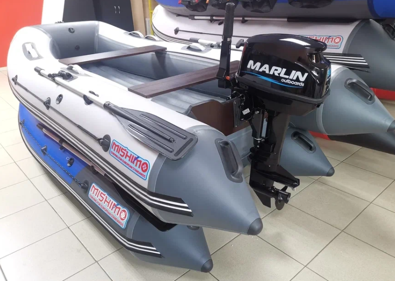 КОМПЛЕКТ ЛОДКА MISHIMO LITE 335 + МОТОР 9,8 Л.С. в Краснодаре