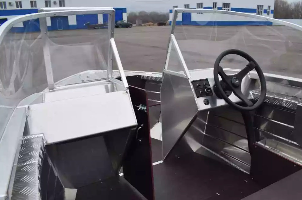 Алюминиевая лодка Wyatboat-390 DCM Увеличенный борт в Краснодаре