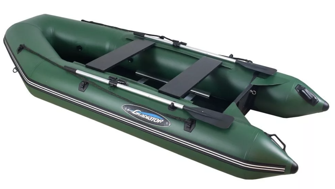 МОТОРНО-ГРЕБНАЯ ЛОДКА ПВХ GLADIATOR А 340 ТК С ФАНЕРНЫМ ПОЛОМ в Краснодаре