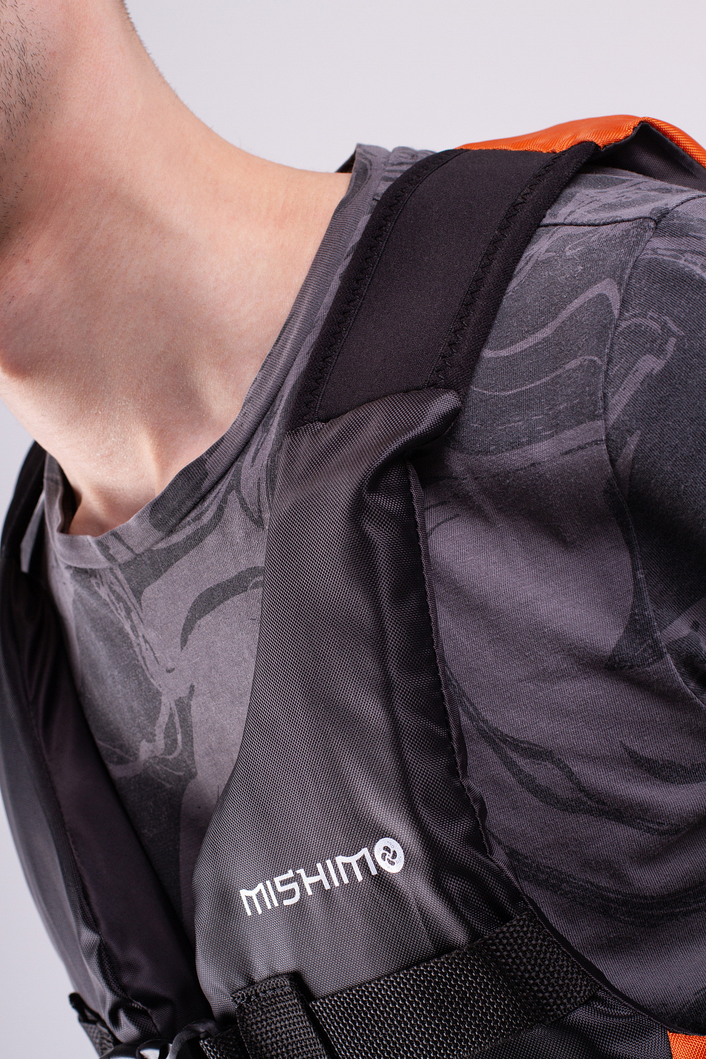 Жилет спасательный MISHIMO PRO Премиум качества Черно-оранжевый в Краснодаре