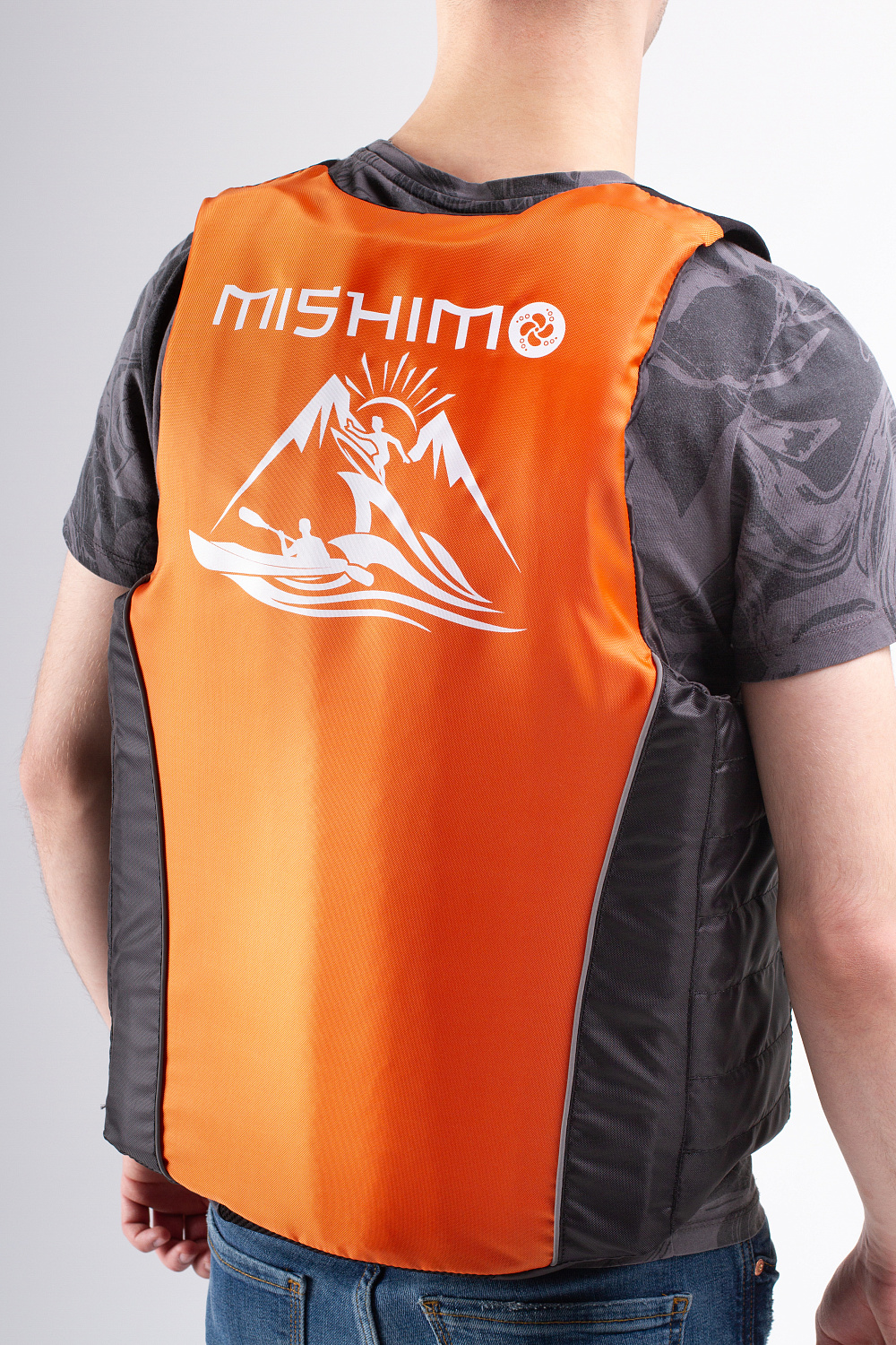 Жилет спасательный MISHIMO PRO Премиум качества Черно-оранжевый в Краснодаре